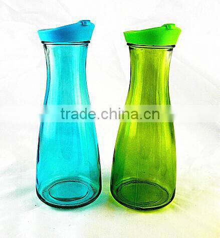 NEW DESIGN wholesale clear glass jar with plastic lid