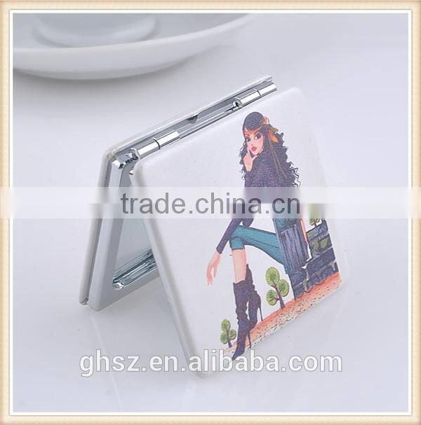 Customized metal crafts peacock animal mirror for make up factory