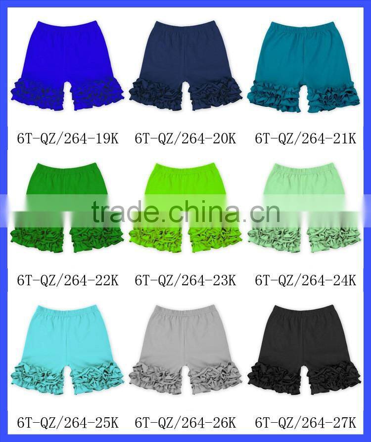Stylish Design Solid Color Baby Ruffle Cotton Shorts Many Colors Cheap Baby Boy Shorts