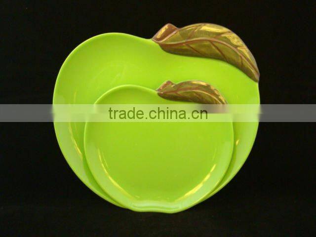 Round shape melamine cake plate