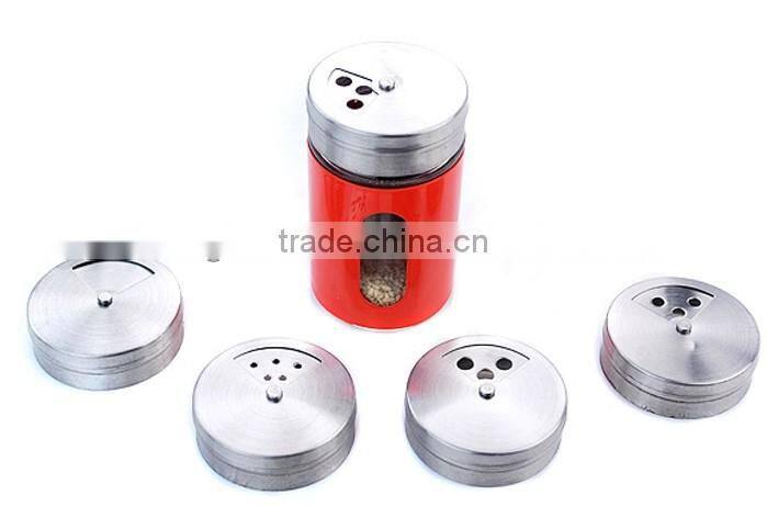 hot selling glass storage spice bottle with cap