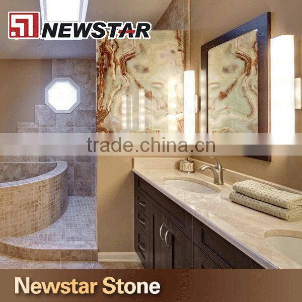 Newstar polished cheap onyx bathroom vanity top