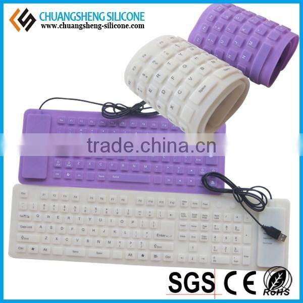 FLEXIBLE AND SILENCE USB SILICONE KEYBOARD IS ON SALE