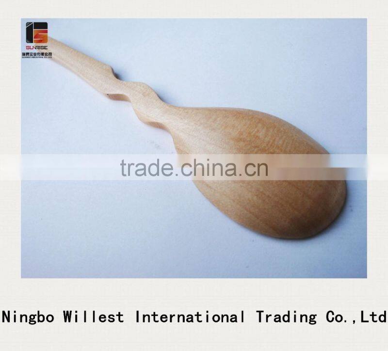 Eco friendly 100% wooden spoon with customized logo