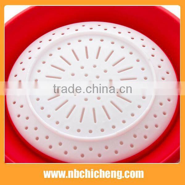 Folding washing vegetables and fruit basket with handle Draining basket