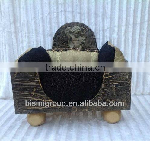 Luxury antique style gold/black pet bed (BG800015)