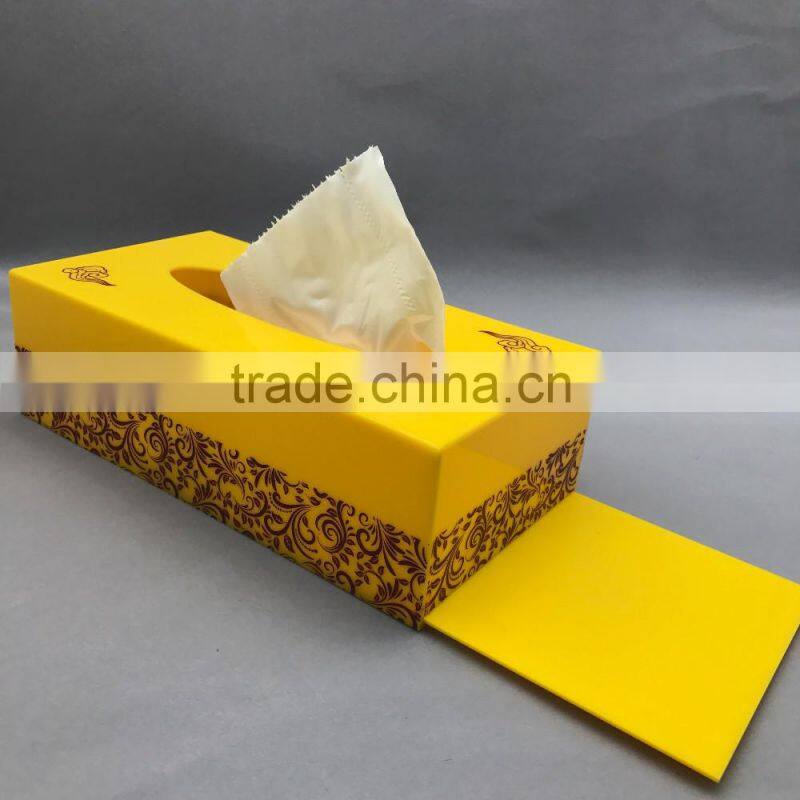 Custom cheap clear acrylic furniture napkin holder box