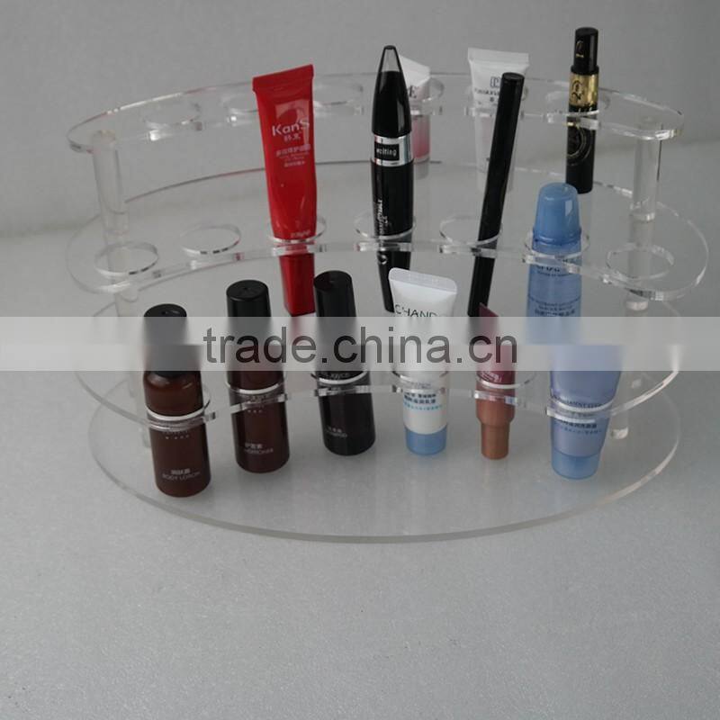 Whole sale 3 tier display cosmetic acrylic stand