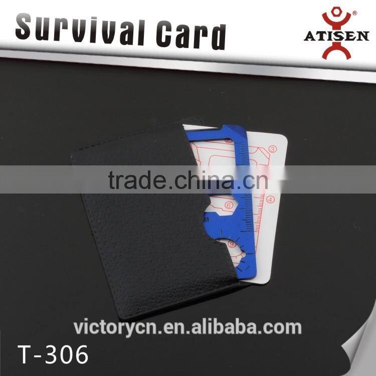 Colorfull Blue army card ,Card type outdoor survival multi tool