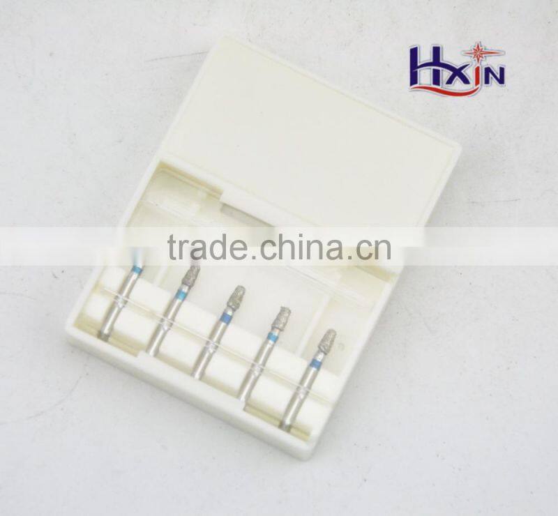 Mini stainless steel electroplated diamond bur set for dental/Diamond Dental Bur and files