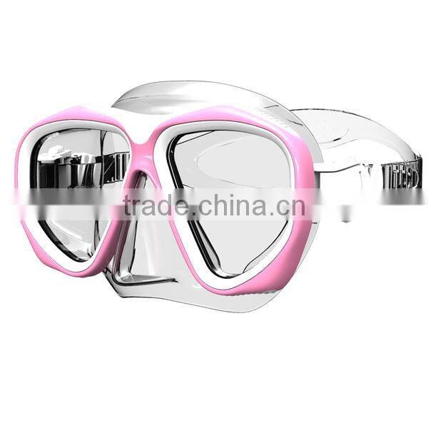 Silicone CustomizableTempered Glass free diving mask(MK-200)