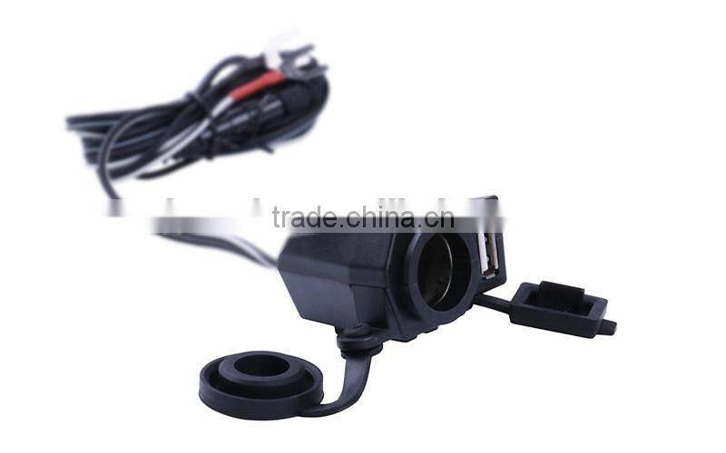 New hot selling products way socket car cigarette lighter 2 usb car charger ,h0try 12v 1.5a car charger