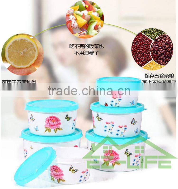BPA free microwave safe food grade plastic kitchen food storage containers 3 pcs/set
