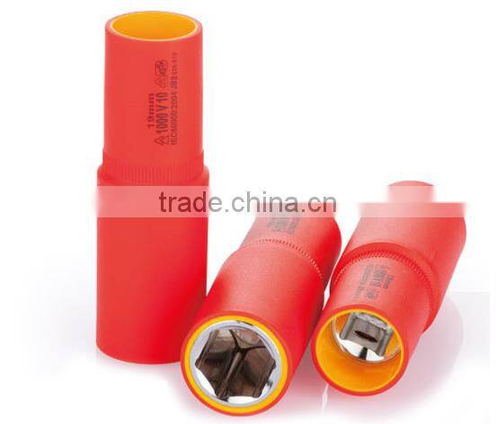 1/2" Dr. 1000V insulated Socket+3/8" Dr. 1000V insulated Socket