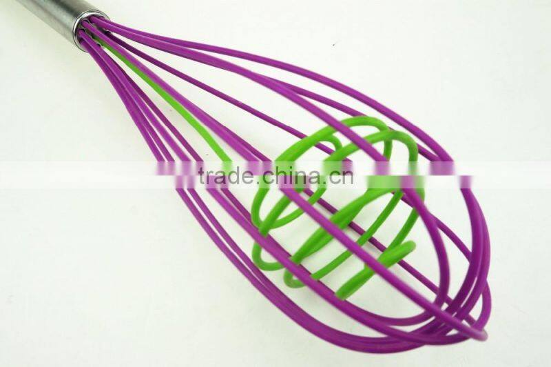 13017 Silicone Double Helix Rapid blender with stainless steel handle