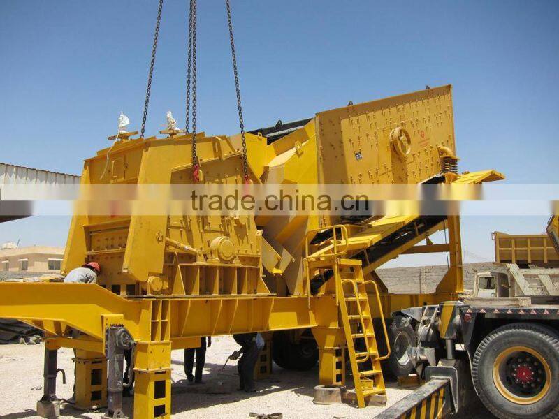 China High Quality Limestone Impact Crusher Mobile Type for Oman