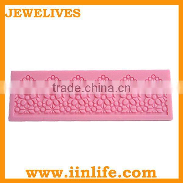 Wholesale fondant cake decorating silicone lace molds