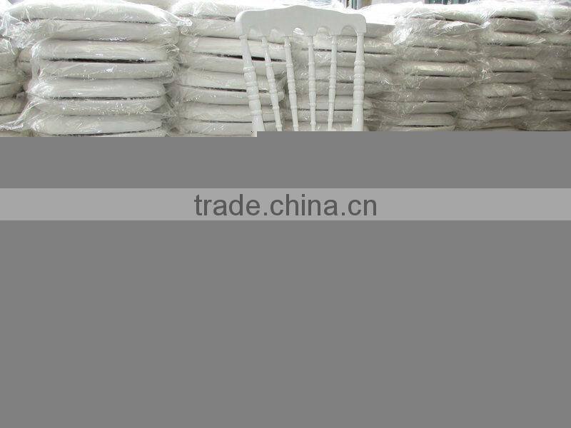 Wholesales golden Wedding Wood napoleon chair with velvet fabric cushions