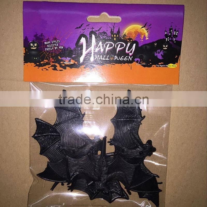 Realistic Design Black Plastic Insect Toy Halloween Big Spider