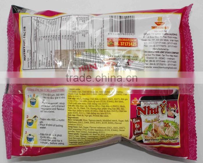 " Nhu Y " Beef Flavour Instant Rice Vermicelli 60g - Thien Huong Food JSC