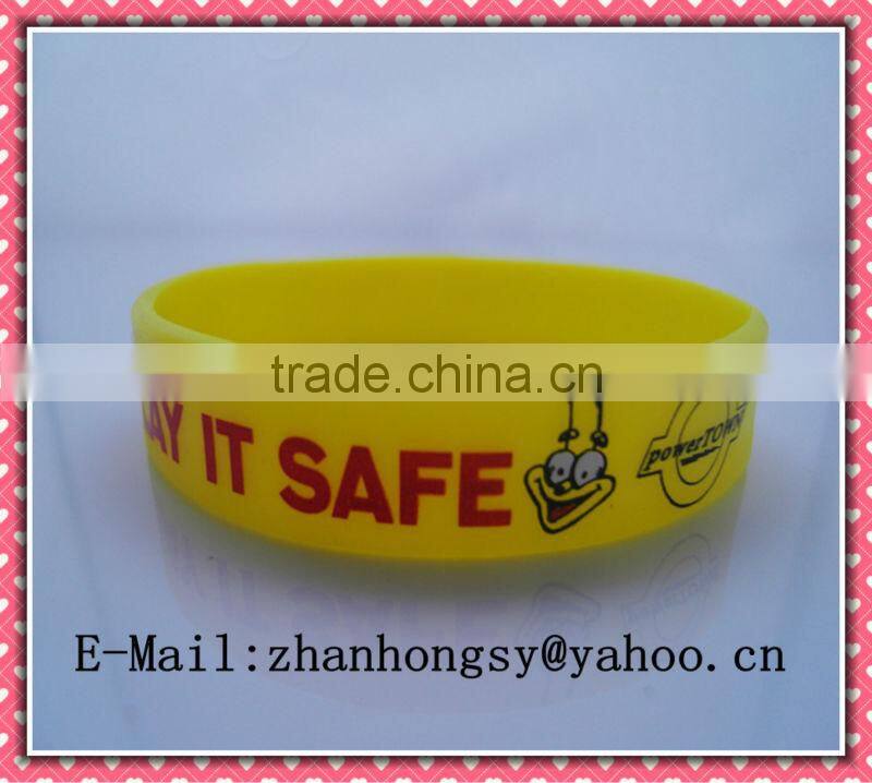 non-toxic tastless personalized silicone bracelets