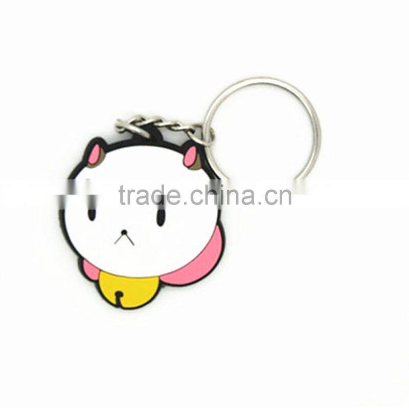 2016 Factory price custom rubber pvc keychain in China