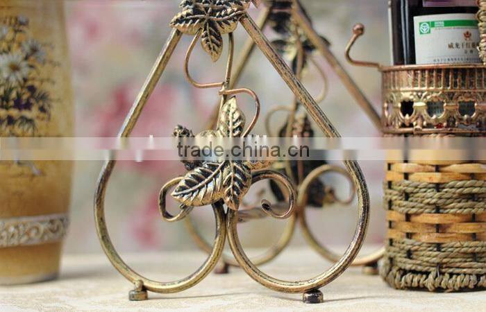 Europran style iron wine rack