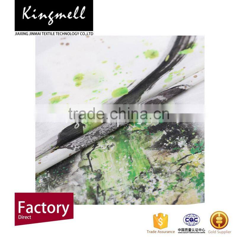 Digital printing silk chiffon fabric wholesale /printed silk chiffon fabric