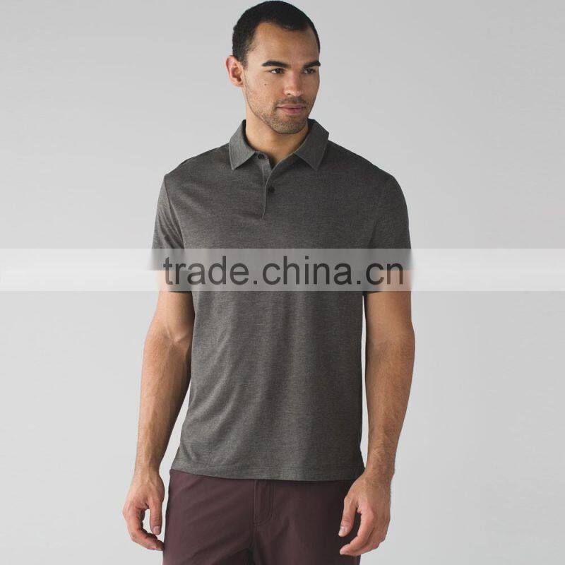 Light Pima cotton fabric bacterial strain quick dry golf t-shirt mens polo t shirt