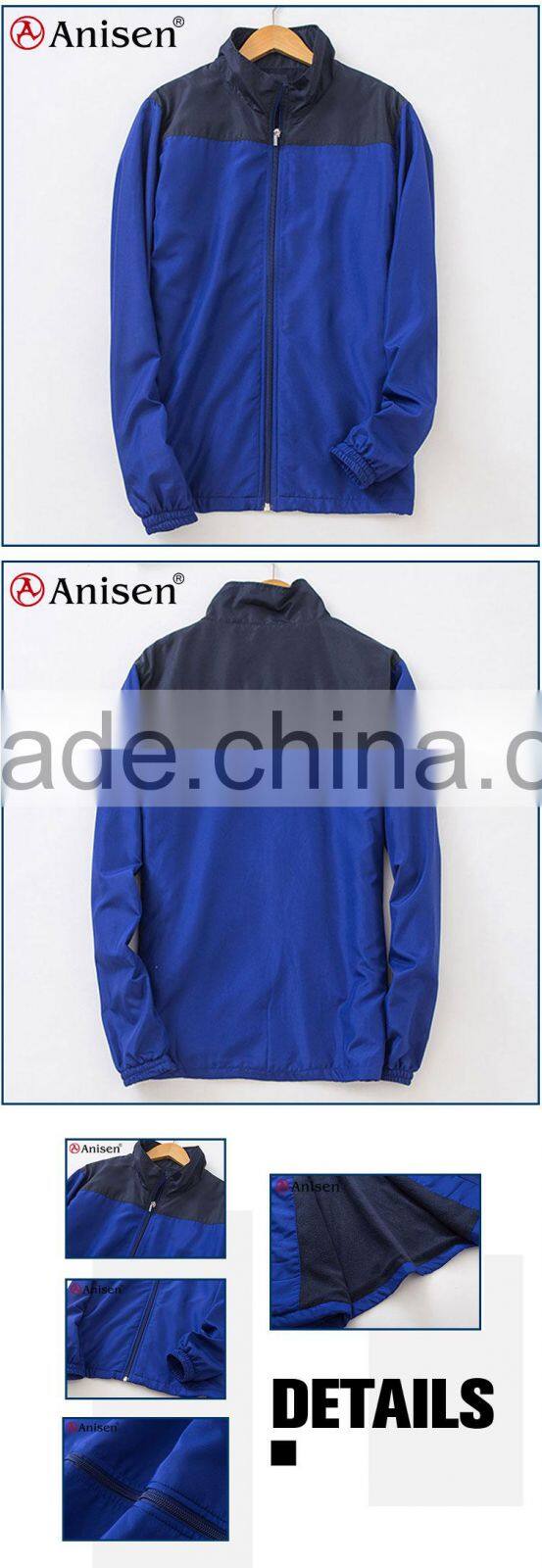 alibaba sports windbreaker polyester panel men jacket