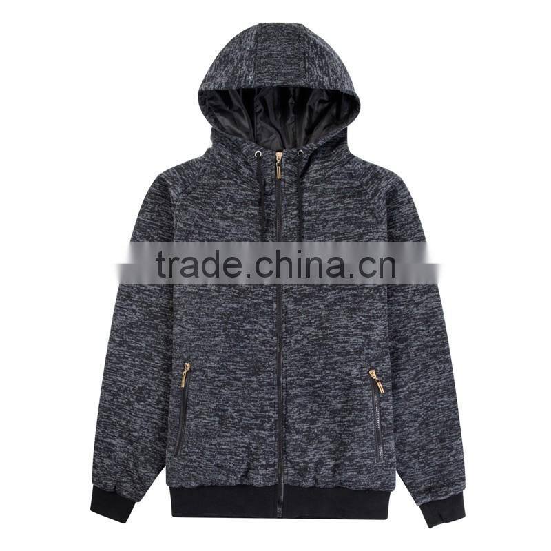wholesale new fall winter 100%polyester hot sale mens sweater fleece men jacket casual model hoodies coat