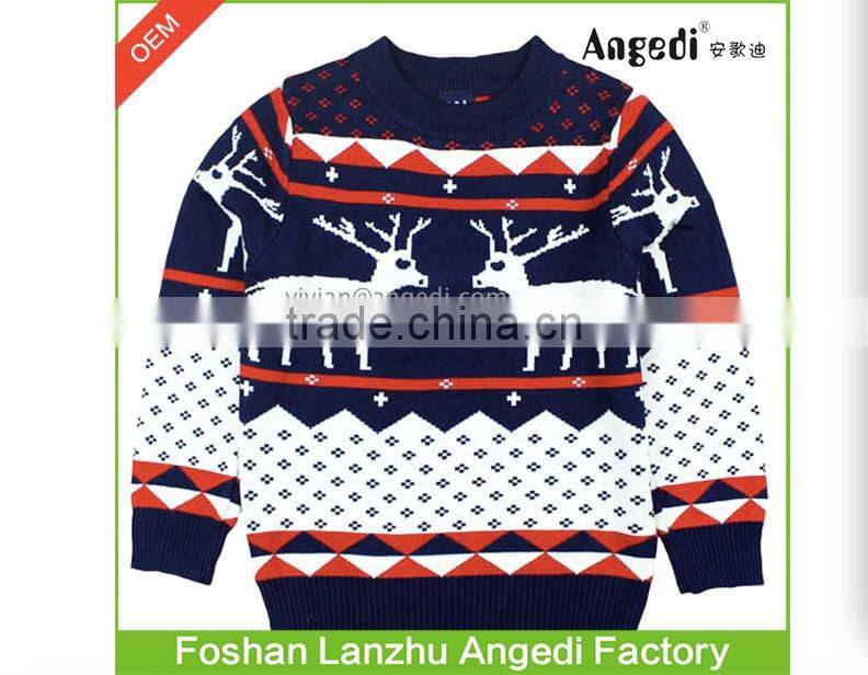 new modern Men's knitted Christmas sweaters xmas Jumpers in deer pattern