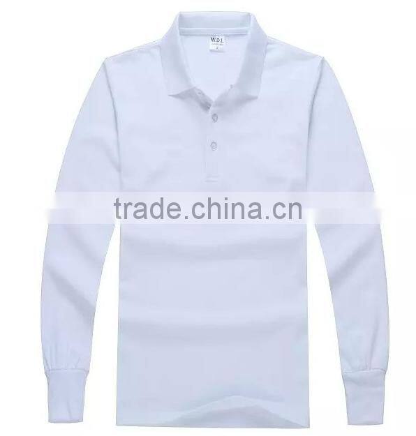 Customzied Blank Polo Shirt With Long Sleeves Unisex Autumn&Winter Top Clothings With Private Labels Or Company Logo Print