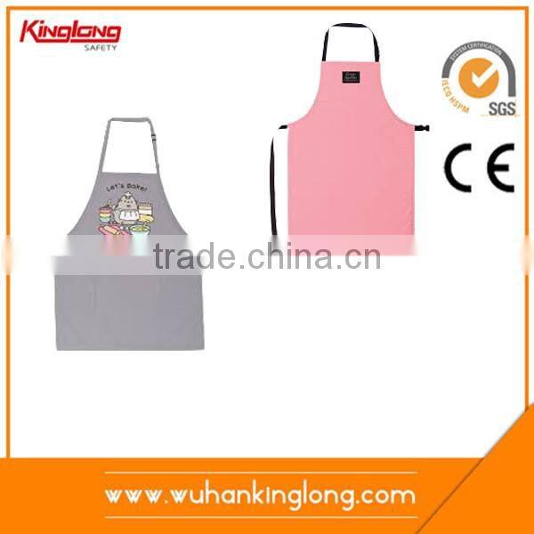 Non woven pattern unisex kitchen apron with side pockets