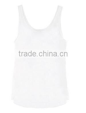 Fashion Street Personality Pattern water print women tank top(White)