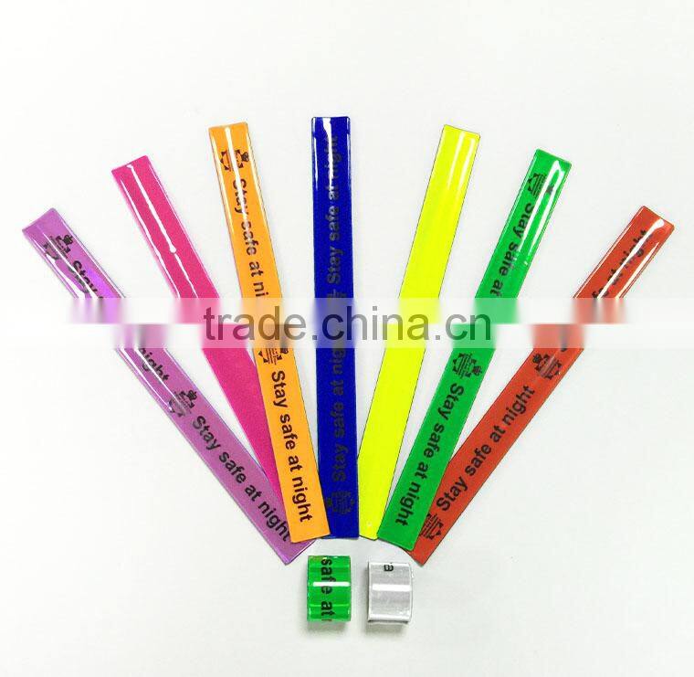 promotional gift PVC reflective custom design snap band