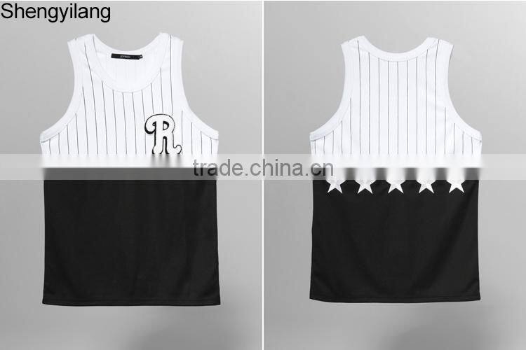 Custom Most fashionable printing tank top with your own logo, wholesale tank top guangzhou manufacturer
