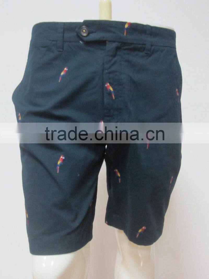 OEM new design fashionable High quality casual cotton elastic force shorts for men PS1375