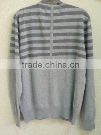 The deep V neck button stripes cardigan casual men knitted sweater men (Maco Johnston)