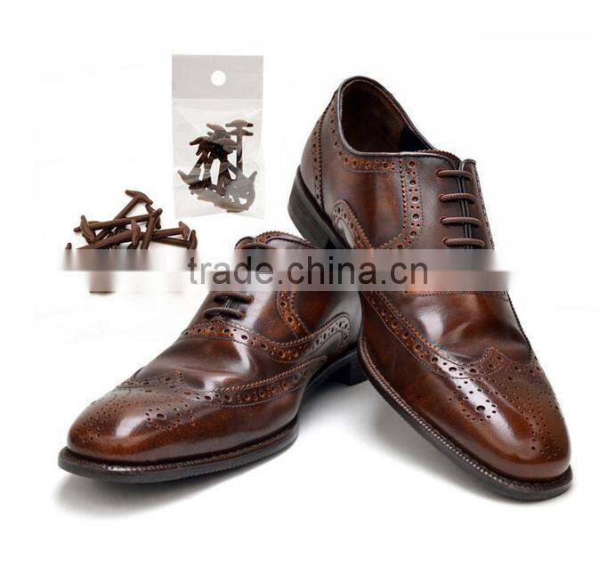 Lazy shoelace silicone-free tie-free black-brown adult male free shoes lace