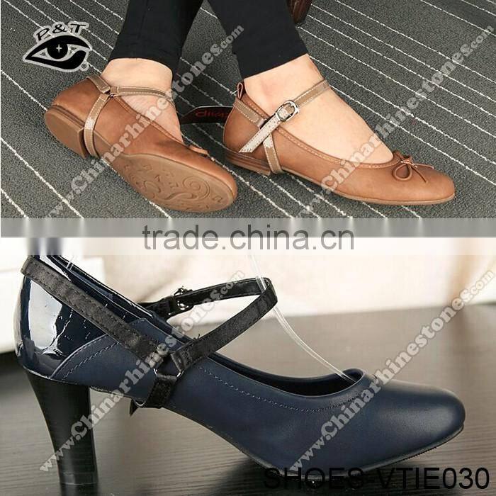 12 Colors New Design 3D tripartite Shoe Lace Shoe Straps For High heels