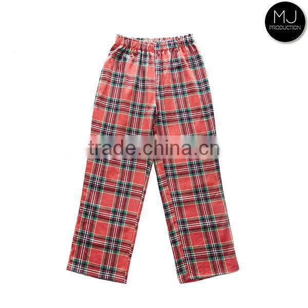 Wholesale Flannel Plaid Cotton Christmas Pajamas Women