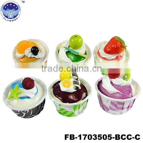 2017 New toys for kids Toast Twist bread with fruit designs Fake food Promotional Gifts simulated models
