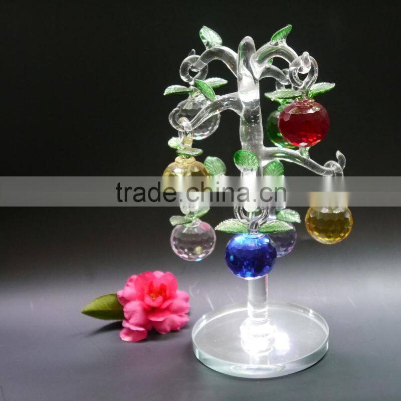 unique crystal apple model tree for wedding gift and home decoration
