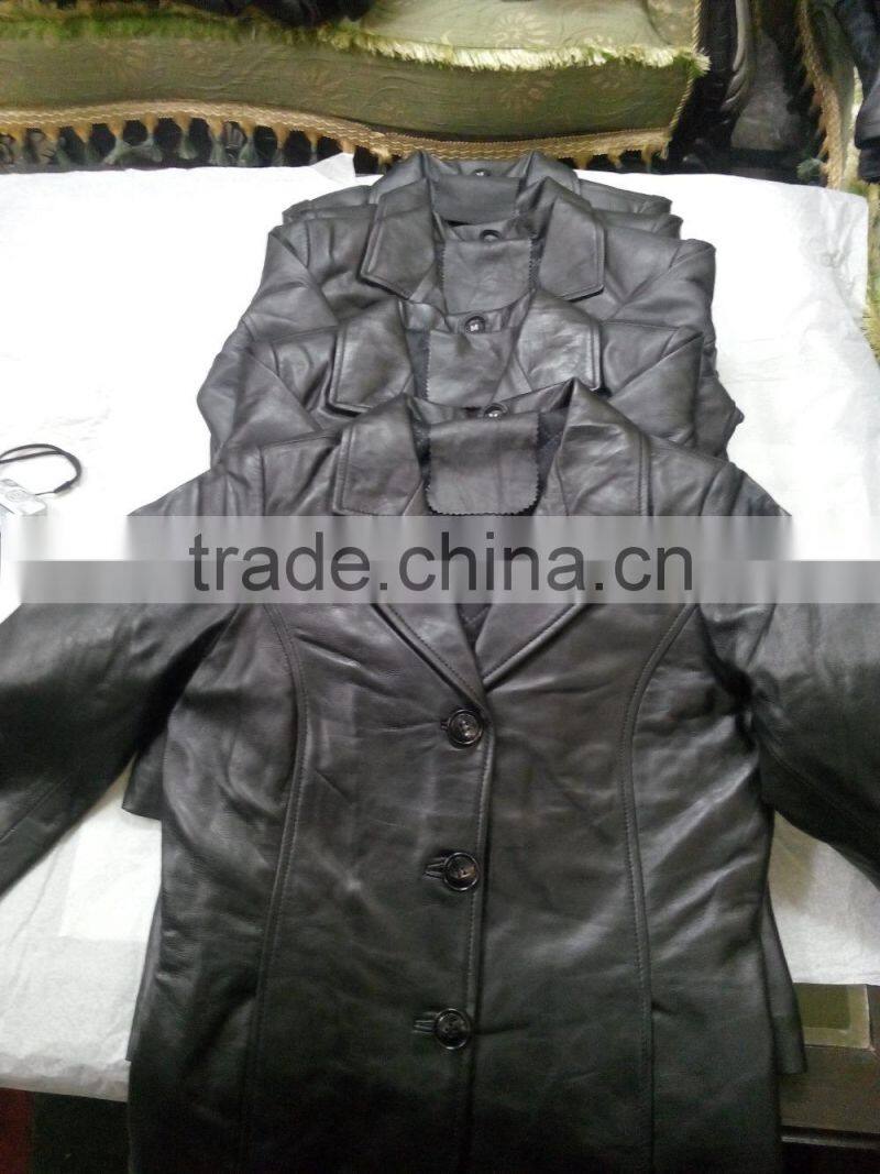 Custom Made High Quality Women Leather Jacket in lambskin