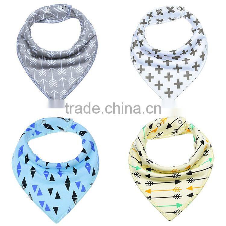 new style baby bandana bibs with button