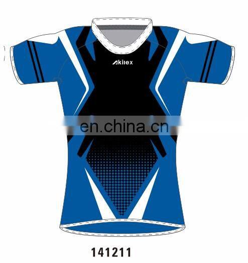 Trendy sublimation customized rugby jersey