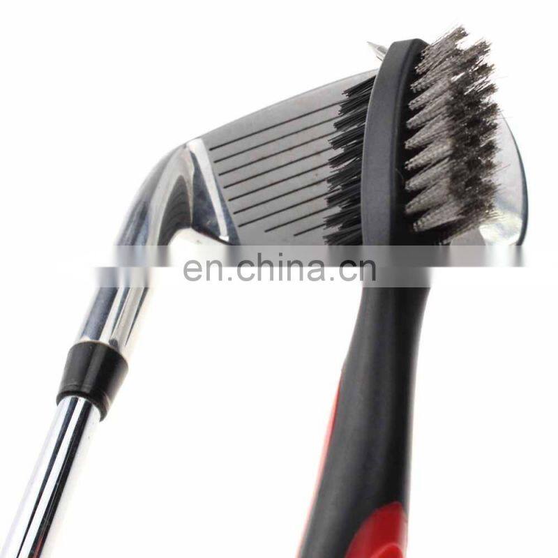 Novelty Golf Brush Clip Groove Ball Cleaner Cleaning Kit Tool