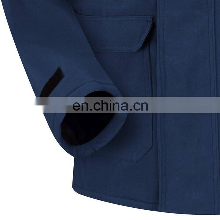 OEM Mens Reflective blue wear rough workwear plus size coal mine work jacket for mining