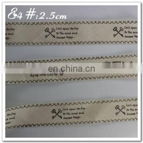 customized cotton printed webbing